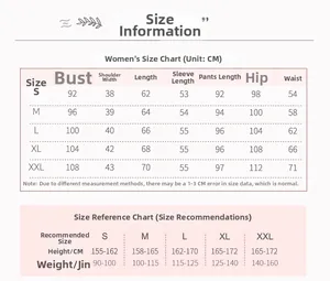 Guide des tailles détaillé pour pyjama en coton avec mesures en cm et poids recommandé