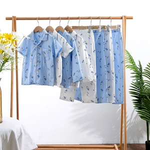 Pyjama pour Garçons Motif Camion de Chantier Excavatrice Pur Coton Doux Col à Revers Boutonné Tenue d'Intérieur Haut Et Pantalon