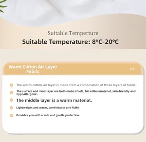 Detailed diagram of three-layer thermal air cotton fabric for men's loungewear set