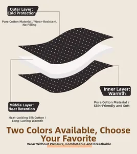 Three-layer quilted cotton fabric structure with thermal silk insulation for warmth