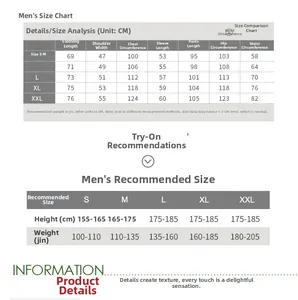 Size chart for striped cotton pajama sets for men and women including detailed measurements