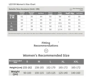 Size chart for women's plaid cotton pajama set with measurements from S to XXL