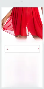 Detail of red lace mesh nightgown with back slit and matching thong laundry care guide
