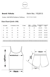 Detailed size chart for tie-dye sleepwear set including S to XXL dimensions and measurements