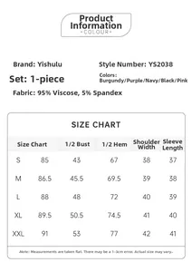 Detailed size chart for lace V-neck modal nightdress with multi-size specifications