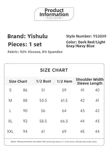 Detailed size chart for solid modal cotton lace bathrobe with fabric material specifications