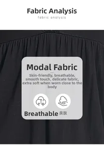 Détail du tissu modal côtelé montrant la texture respirante et les fibres douces