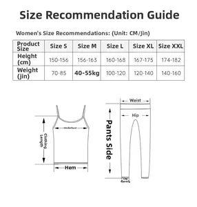 Tableau des tailles pour pyjama en modal et dentelle avec guide de mesures