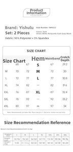 Detailed size guide for sexy lingerie set including length, bust, and waist measurements