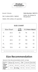 Size chart for lace modal nightgown set including length, chest, and waist measurements