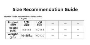Detailed size guide table for lace sleepwear set with height and weight measurements
