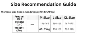 Size guide for women's lace silk pajamas set with height and weight recommendations
