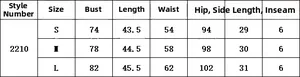 Detailed size chart for Modal cotton nightgown set including bust, waist, and hip measurements