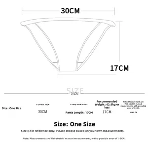 Tableau des tailles détaillé pour string en dentelle avec mesures de taille en cm