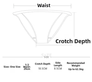Tableau des tailles pour sous-vêtements en dentelle avec mesures de taille et d'entrejambe