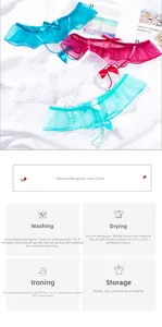 Détail de sous-vêtements en dentelle avec tulle rubans et perles en quatre couleurs