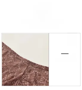 Détails d'un sous-vêtement en dentelle florale avec une ceinture élastique souple