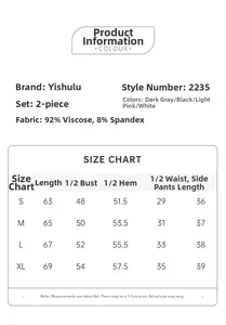 Detailed size chart for women modal cotton pajama set with measurements from S to XL