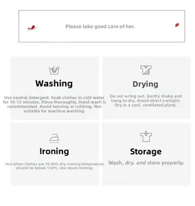 Instructions d'entretien détaillées pour lingerie en dentelle léopard avec icônes