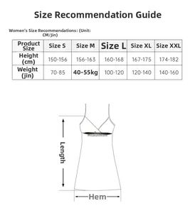 Guide détaillé des tailles pour nuisette en tricot avec conseils de taille et poids