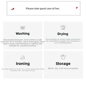 Guide d'entretien pour nuisettes en dentelle avec instructions de lavage et de repassage