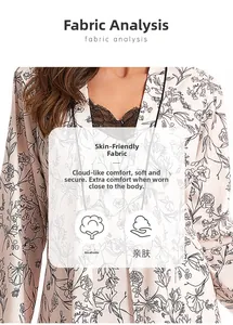 Detailed view of floral pink satin pajamas with elegant black lace trim and silk texture