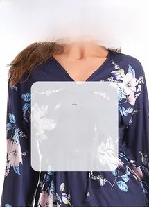 Detailed macro view of the breathable and skin-friendly floral print silk robe fabric