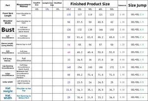 Detailed size guide table for women's plus size hooded loungewear from 1XL to 5XL