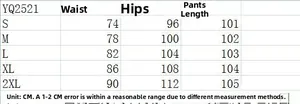 Guide des tailles pour jean skinny femme indiquant la taille, les hanches et la longueur