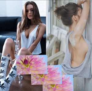 Débardeur Femme Sexy Col en V Sans Manches Ample Décontracté Coton Court Gilet Été Streetwear Couleur Unie Haut