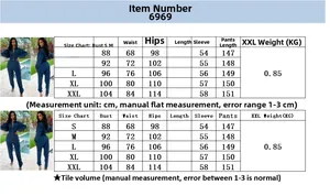 Tableau des tailles pour combinaison en jean extensible avec mesures du S au XXL en cm