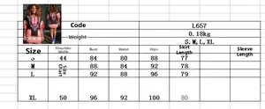 Size guide table for ethnic print short sleeve dress showing measurements from S to XL