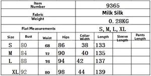 Detailed size chart for the off-shoulder floral dress with bodycon fit measurements