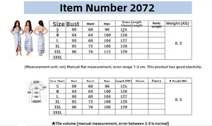 Detailed size chart for tie-dye backless maxi dress including bust waist and hip measurements