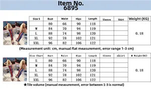 Size chart for rainbow striped bodycon dress with S to XXL measurements in cm