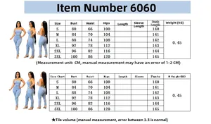 Tableau des tailles détaillé pour combinaison en jean femme avec mesures S-3XL en cm