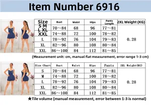 Size chart for women's slim denim jumpsuit showing bust, waist, and hips from S to XXL