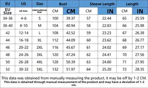 Detaillierte Größentabelle für Damen Jeans mit EU US und INT Größen von S bis 5XL Messungen