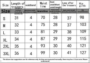 Detailed size chart for women denim shorts from S to 3XL with specific measurements