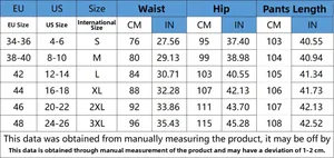 Size chart for light blue cotton jeans with CM and IN measurements for S-3XL sizing
