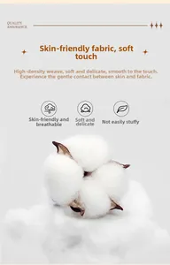 Detail of high-density breathable cotton fabric with soft skin-friendly texture