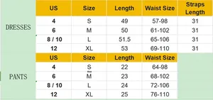 Detaillierte Größentabelle für Leder-Bodysuit mit S-XL Maßen in Zentimetern