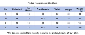 Detailed size chart for leopard print lace lingerie including measurements for S to XL
