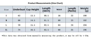 Guide des tailles détaillé pour ensemble lingerie teddy avec mesures de buste et de robe
