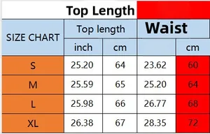 Size chart for Deep V lace teddy bodysuit showing top length and waist measurements in cm and inches