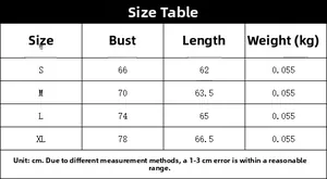 Size chart for pink mesh mini dress showing bust and length measurements from S to XL