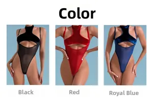 Detailed comparison of three available colors Black, Red, and Royal Blue for bodysuit