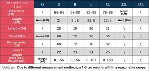 Detailed international size chart for lace lingerie set including top skirt and panties