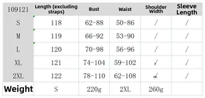 Tableau des tailles détaillé pour robe d'été à col en V imprimée, tailles du S au 2XL