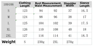 Detailed size chart for printed V-neck midi dress ranging from S to 2XL with measurements